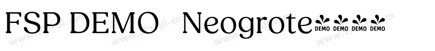 FSP DEMO   Neogrote字体转换